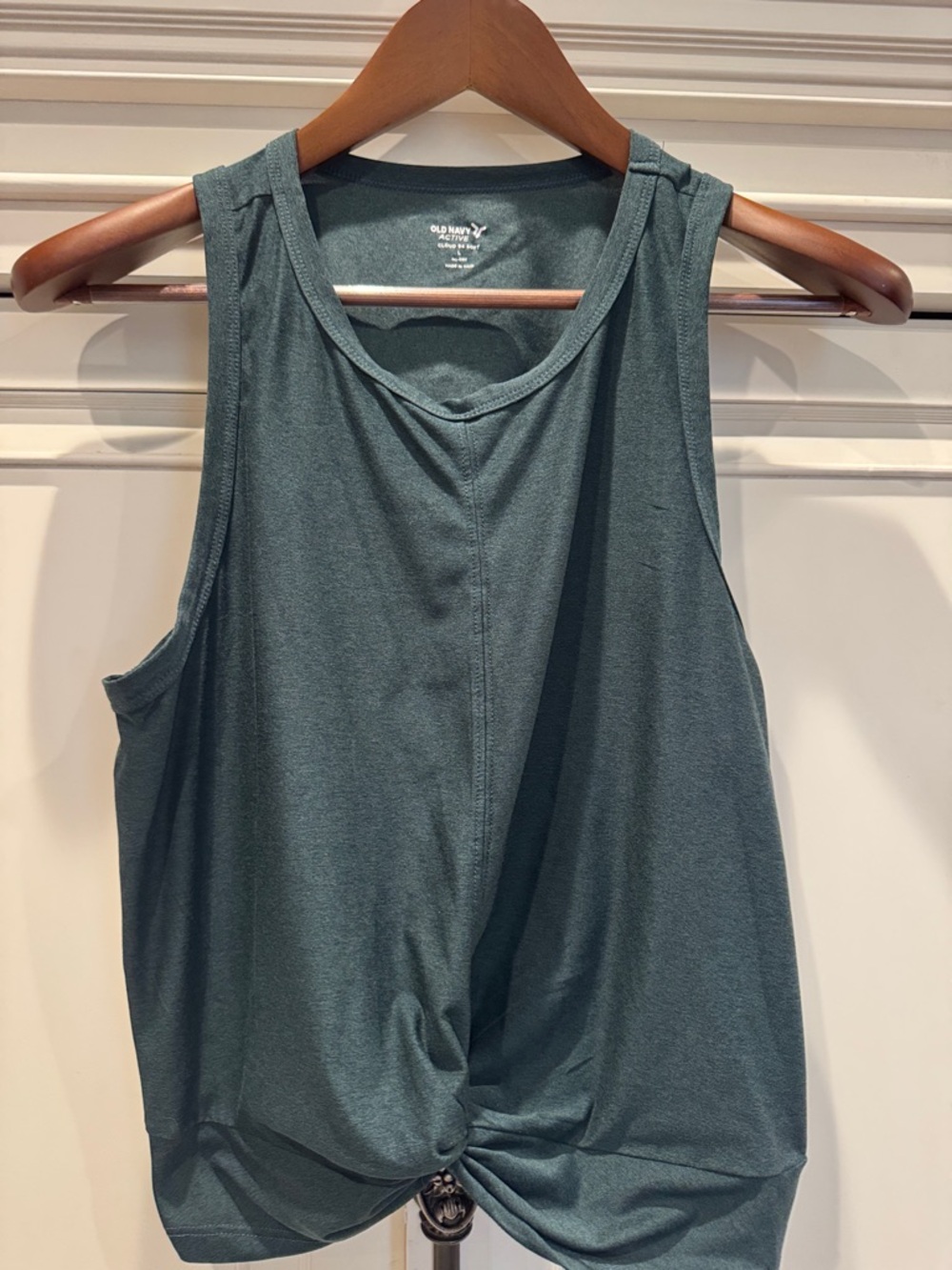 Old Navy Teal Twist-Front Sleeveless Tank - Women
